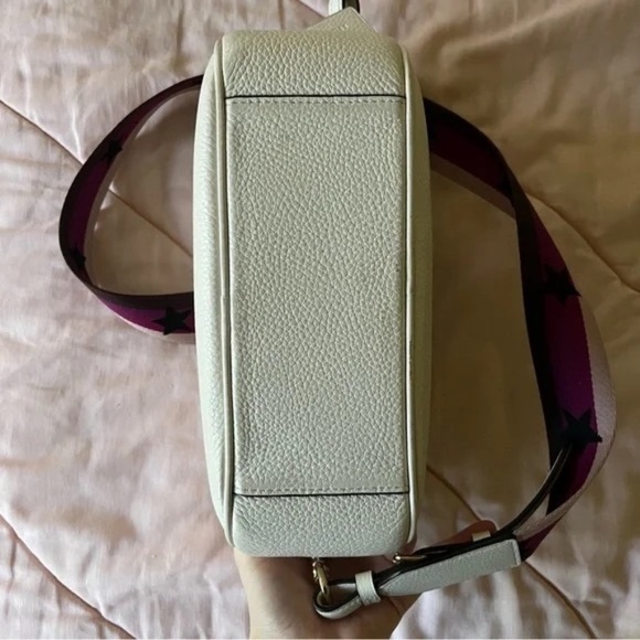 Coach Jes Crossbody Bag Chalk F75818 Pink Strap With Stars - Picture 8 of 9